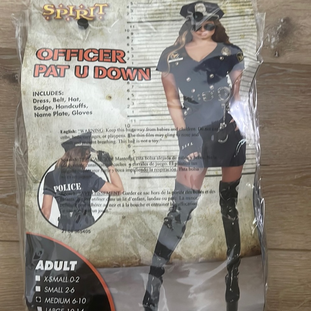 Brand new unopened police Halloween customs -BEAND NEW never worn